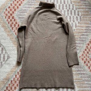 Everlane The Cozy Stretch Turtleneck Dress- Medium- Light Brown